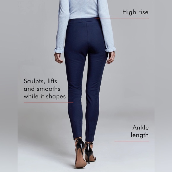 *EUC* Banana Republic / Devon Fit Bi-Stretch Side Zip Legging / Green / 10P - Picture 8 of 9